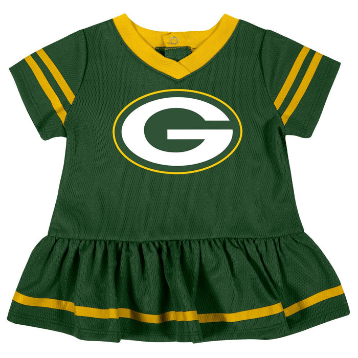 Baby Girls Green Bay Packers Cheerleader Dress and Diaper Cover Set NFL NFL