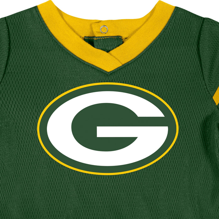 Baby Girls Green Bay Packers Cheerleader Dress and Diaper Cover Set NFL NFL