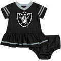 Baby Girls Las Vegas Raiders Dress & Diaper Cover Set NFL NFL