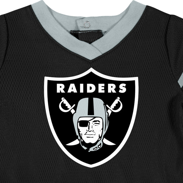 Baby Girls Las Vegas Raiders Dress & Diaper Cover Set NFL NFL