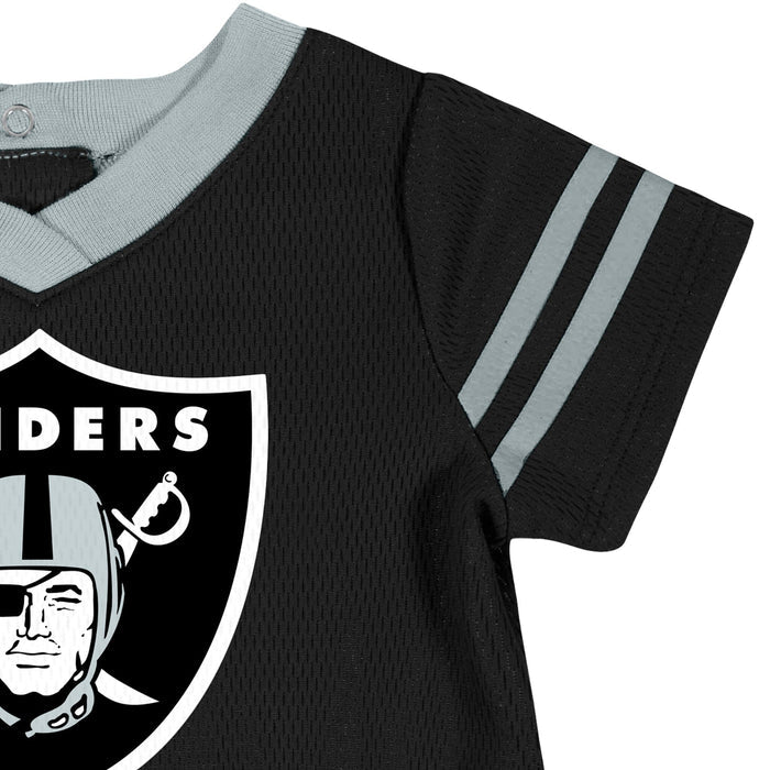 Baby Girls Las Vegas Raiders Dress & Diaper Cover Set NFL NFL