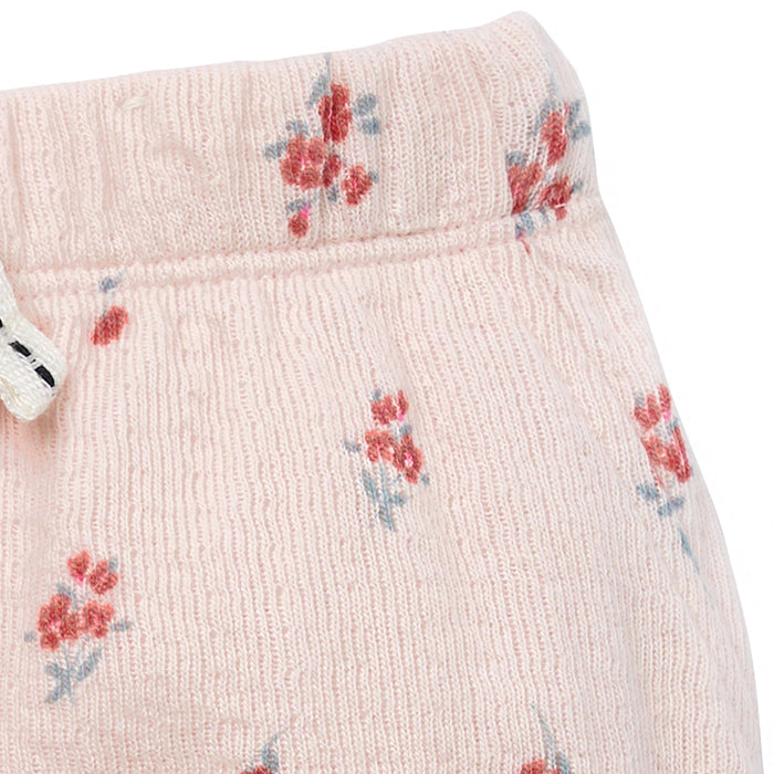 2-Piece Baby Girl Rose Spring Bodysuit & Harem Shorts Bundle outfits Modern Moments™ by Gerber®