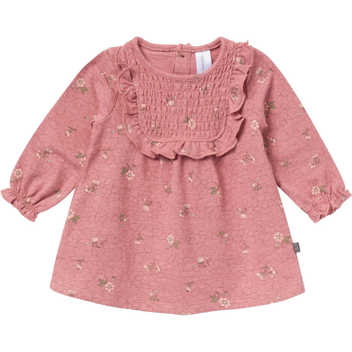 2-Piece Baby Girls Old Rose Floral Dress and Tights Set Dresses Gerber®