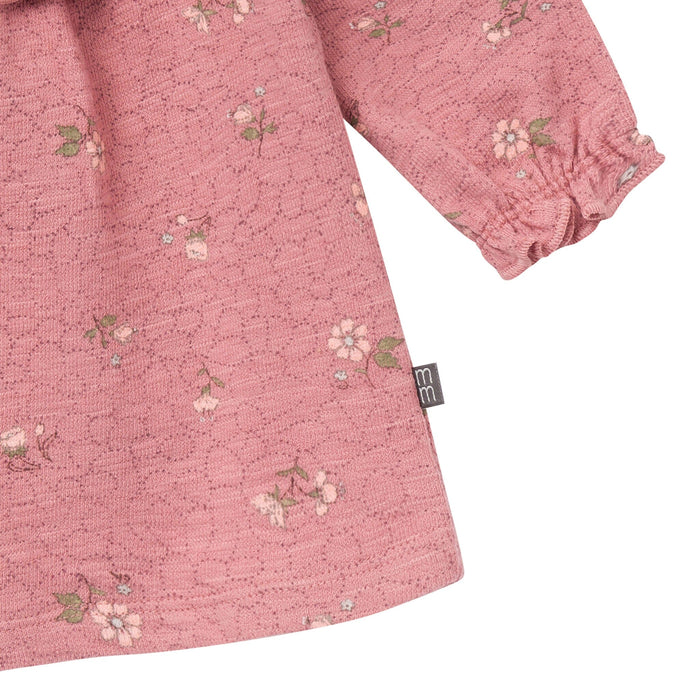 2-Piece Baby Girls Old Rose Floral Dress and Tights Set Dresses Gerber®