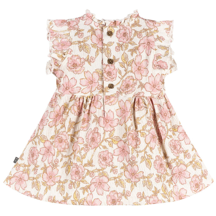 2-Piece Baby Girls Multi Flower Smocked Dress and Diaper Cover Dresses Modern Moments™ by Gerber®