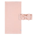 2-Piece Baby Girls Pink Floral Swaddle Blanket & Headband Set Gerber®