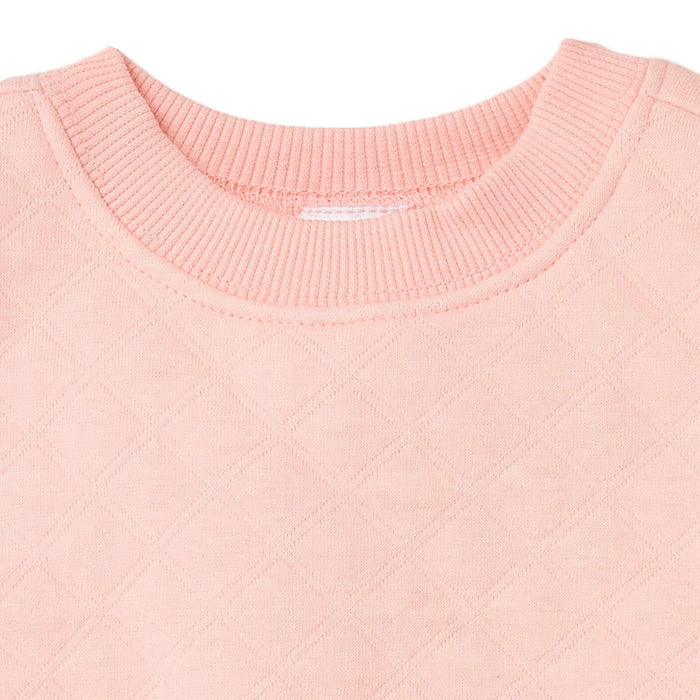 2-Piece Baby Girls Pink Quilted Top & Jogger Set outfits Gerber®