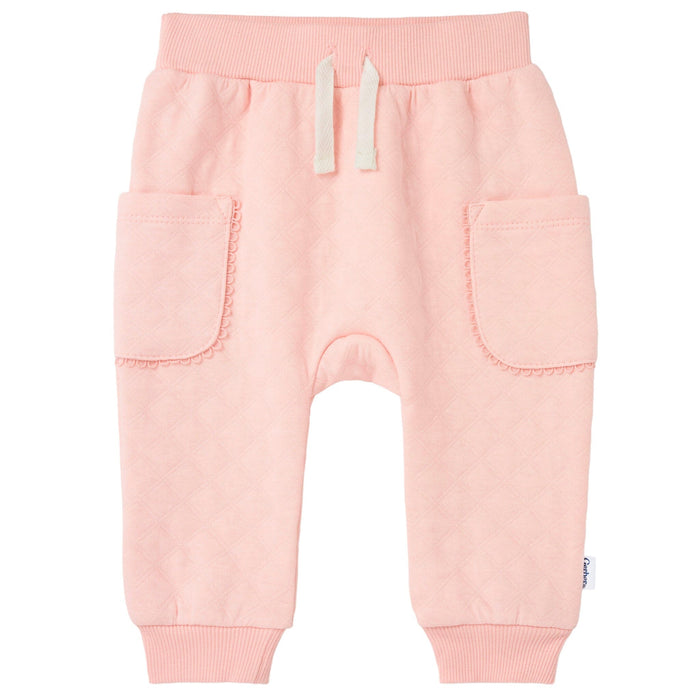 2-Piece Baby Girls Pink Quilted Top & Jogger Set outfits Gerber®