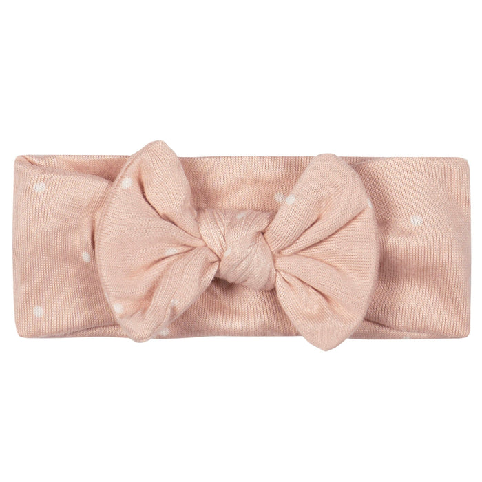 2-Piece Baby Girls Polka Dots Swaddle and Headband Set receiving blankets Gerber®