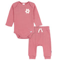 2-Piece Baby Girls Rose Bodysuit and Pant Set outfits Gerber®