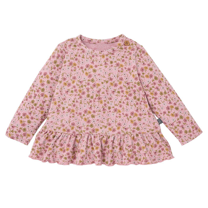 2-Piece Baby Girls Rose Heather Peplum Top and Pants Outfits & Sets Gerber®