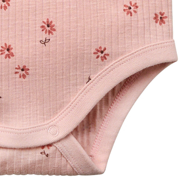 2-Piece Baby Girl Rose Flower Short Sleeve Bodysuit & Pant Bundle outfits Modern Moments™ by Gerber®