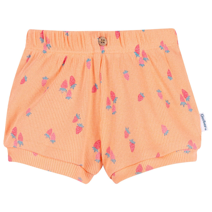 2-Piece Baby Girls Strawberries Bodysuit & Shorts Set Outfits & Sets Gerber®
