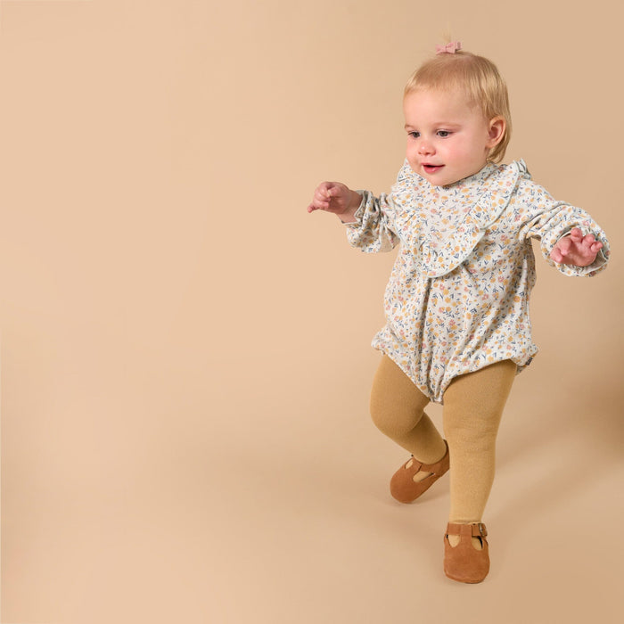 2-Piece Baby Girls Tiny Floral Bubble Romper and Tights rompers modern moments™ by Gerber®