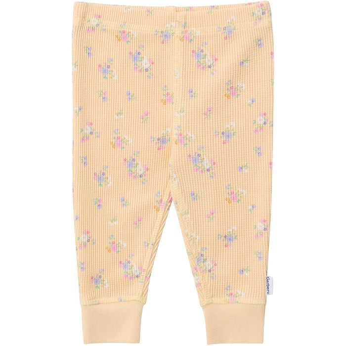 2-Piece Baby Girls Yellow Floral Onesies® Bodysuit and Pants Set Outfits & Sets Gerber®