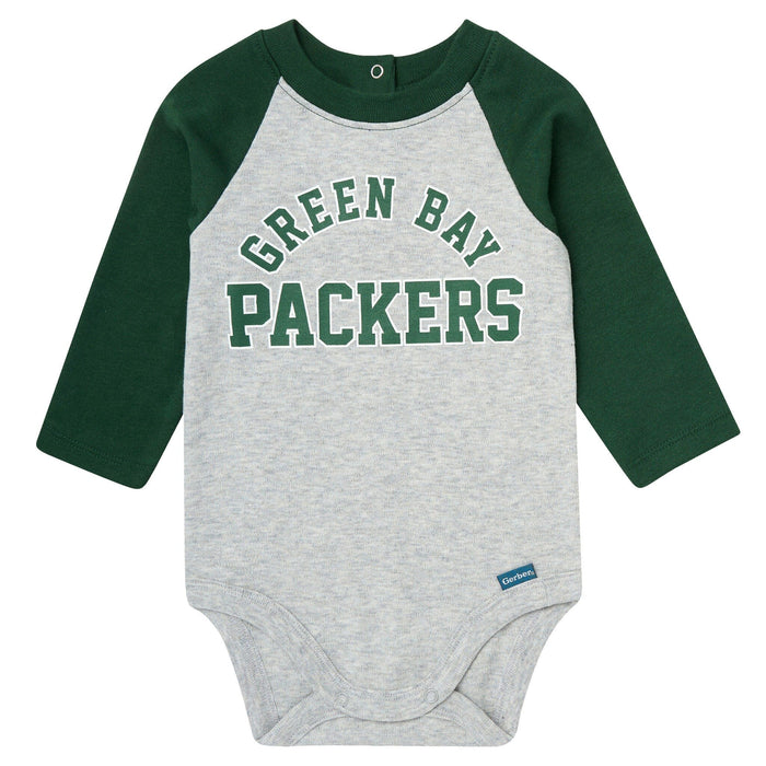 2-Piece Baby Neutral Green Bay Packers Bodysuit and Jogger Set NFL NFL