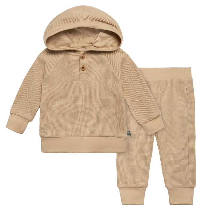 2-Piece Baby Neutral Lt Tan Hoodie and Pant Set Outfits & Sets Modern Moments™ by Gerber®