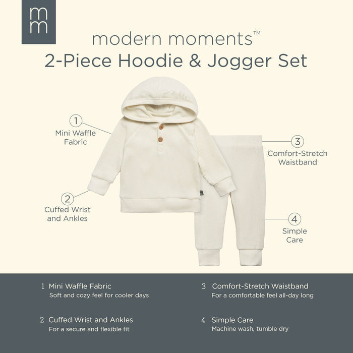 2-Piece Baby Neutral Lt Tan Hoodie and Pant Set Outfits & Sets Modern Moments™ by Gerber®