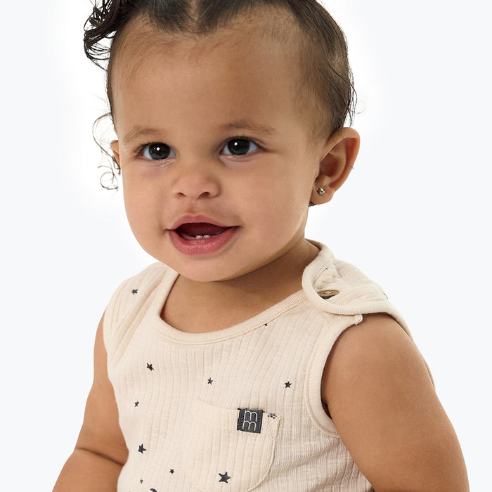 2-Piece Baby Neutral Moon and Stars Tank Top & Harem Shorts Bundle outfits Modern Moments™ by Gerber®