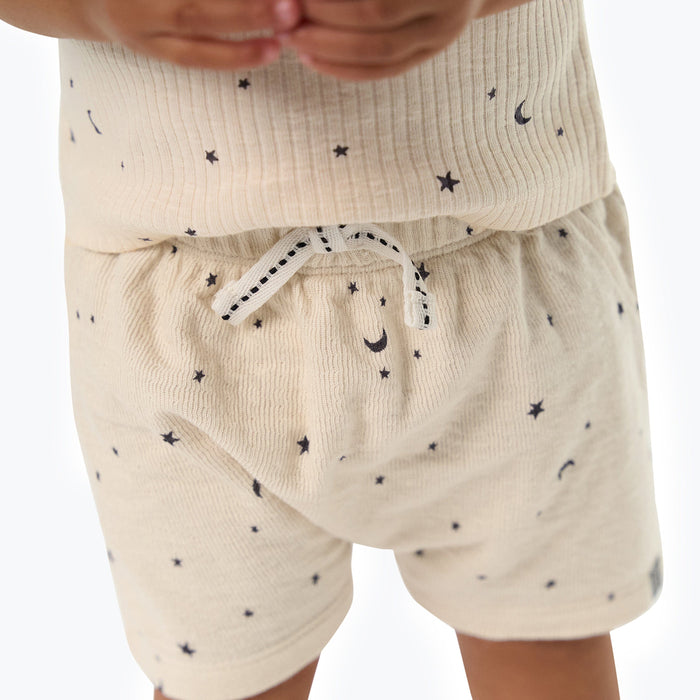2-Piece Baby Neutral Moon and Stars Tank Top & Harem Shorts Bundle outfits Modern Moments™ by Gerber®