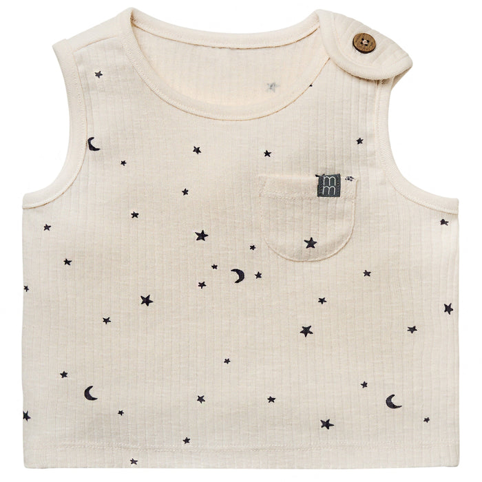 2-Piece Baby Neutral Moon and Stars Tank Top & Harem Shorts Bundle outfits Modern Moments™ by Gerber®