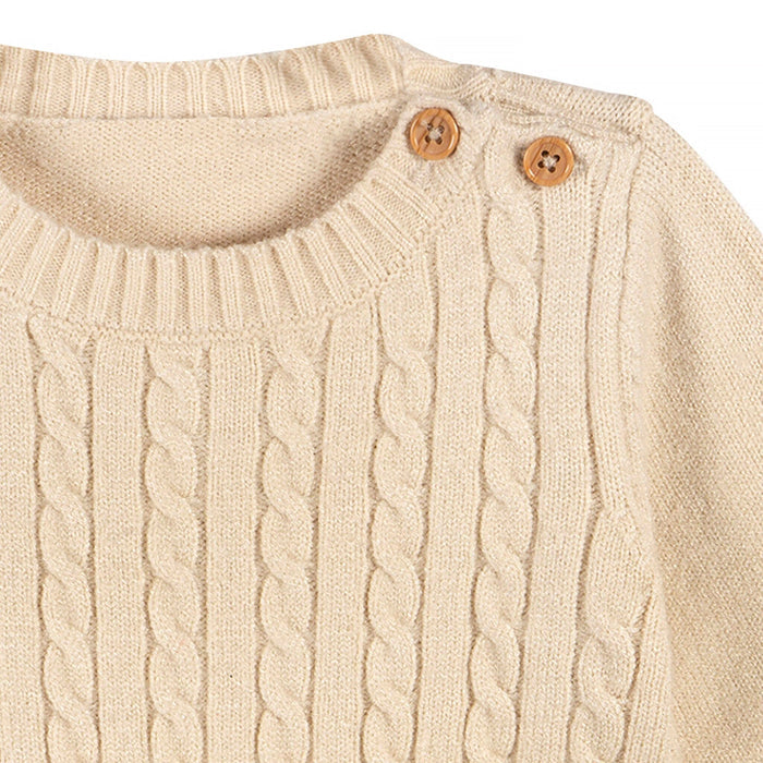 2-Piece Baby Neutral Tan Sweater Knit Set Outfits & Sets Gerber®
