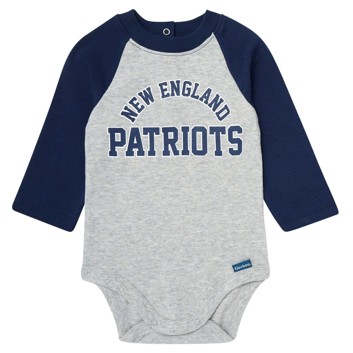 2-Piece Baby Neutral New England Patriots Bodysuit and Jogger Set NFL NFL