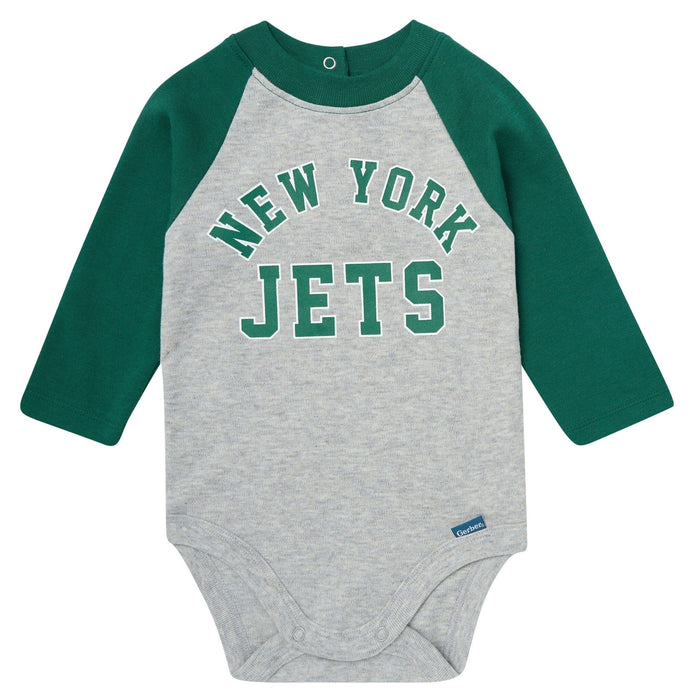 2-Piece Baby Neutral New York Jets Bodysuit and Jogger Set NFL NFL