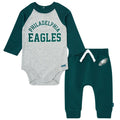 2-Piece Baby Neutral Philidelphia Eagles Bodysuit and Jogger Set NFL NFL