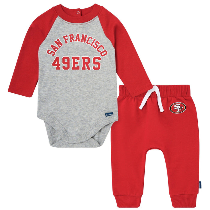 2-Piece Baby Neutral 49Ers Bodysuit and Jogger Set NFL NFL