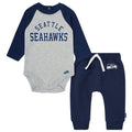 2-Piece Baby Neutral Seattle Seahawks Bodysuit and Jogger Set NFL NFL