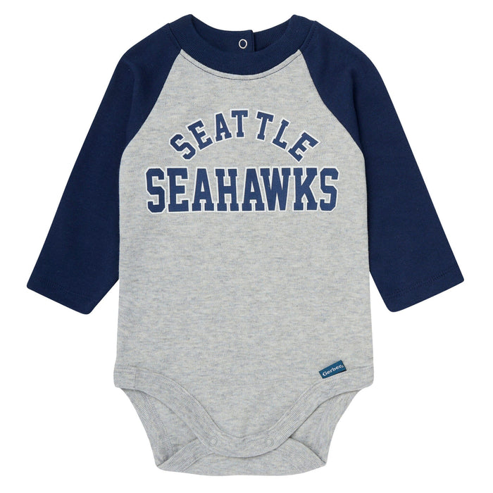 2-Piece Baby Neutral Seattle Seahawks Bodysuit and Jogger Set NFL NFL