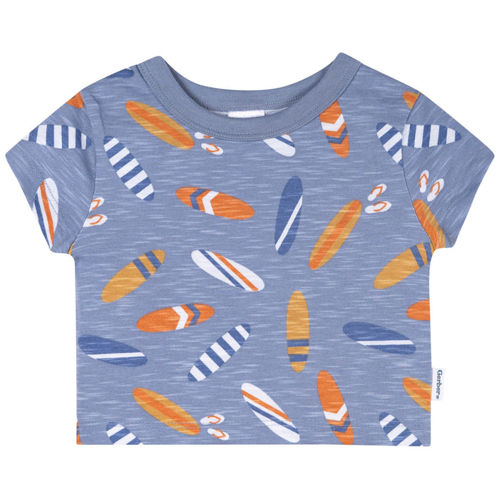 2-Piece Baby & Toddler Boys Blue Surfboard T-Shirt and Shorts Set Outfits & Sets Gerber®