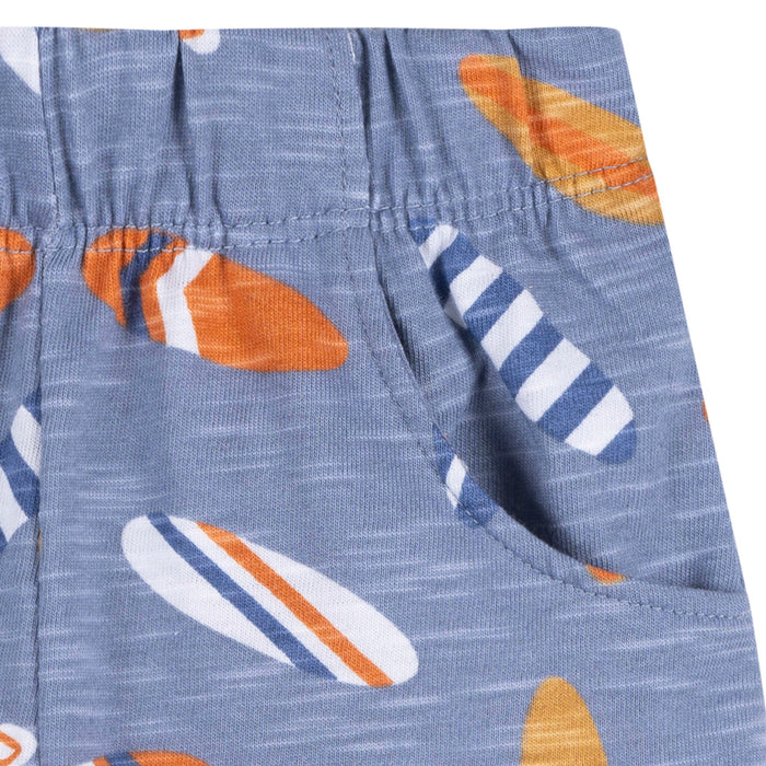 2-Piece Baby & Toddler Boys Blue Surfboard T-Shirt and Shorts Set Outfits & Sets Gerber®