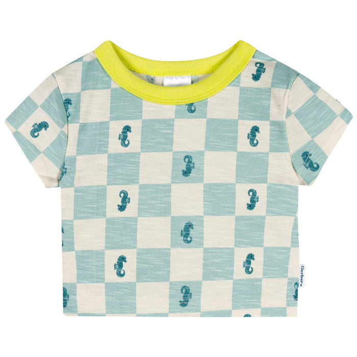 2-Piece Baby & Toddler Boys Green Seahorse T-Shirt and Shorts Set Outfits & Sets Gerber®