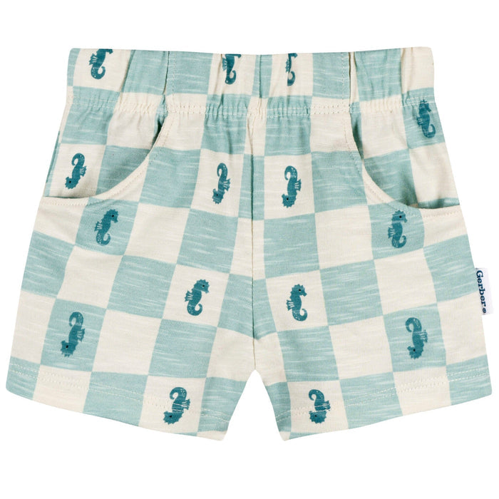 2-Piece Baby & Toddler Boys Green Seahorse T-Shirt and Shorts Set Outfits & Sets Gerber®