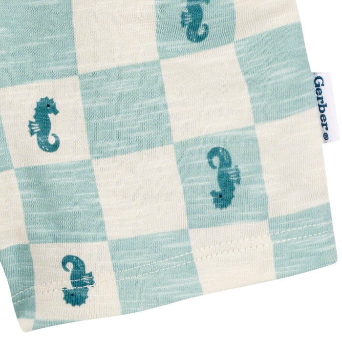 2-Piece Baby & Toddler Boys Green Seahorse T-Shirt and Shorts Set Outfits & Sets Gerber®
