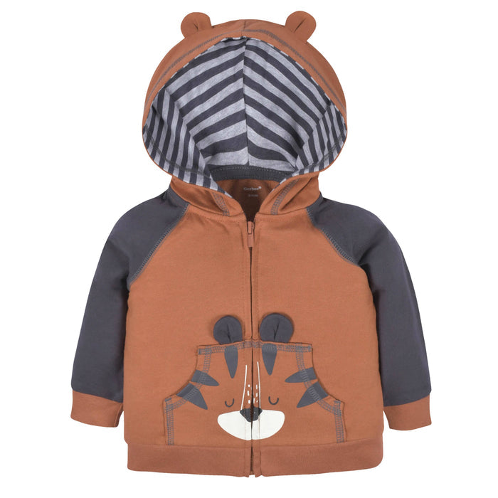 2-Piece Baby & Toddler Boys Tiger Terry Zip Hoodie & Joggers Set