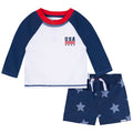 2-Piece Baby & Toddler Boys Patriotic Stars Rashguard & Trunks Set Swimwear Gerber®