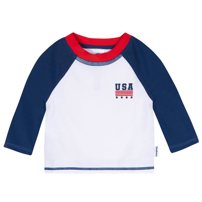 2-Piece Baby & Toddler Boys Patriotic Stars Rashguard & Trunks Set Swimwear Gerber®