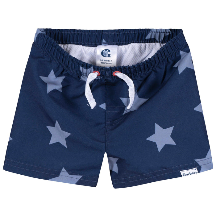 2-Piece Baby & Toddler Boys Patriotic Stars Rashguard & Trunks Set Swimwear Gerber®