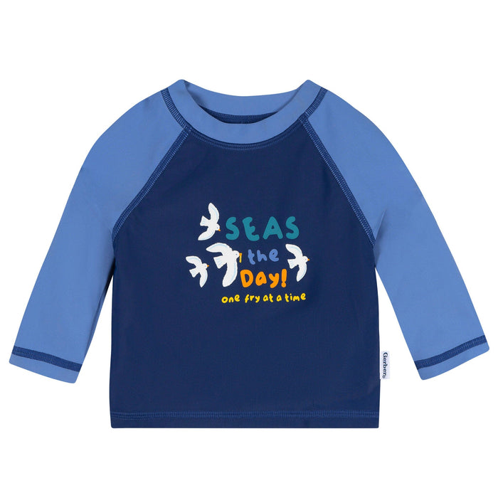 2-Piece Baby & Toddler Boys Blue Birds Rashguard & Trunks Set Swimwear Gerber®