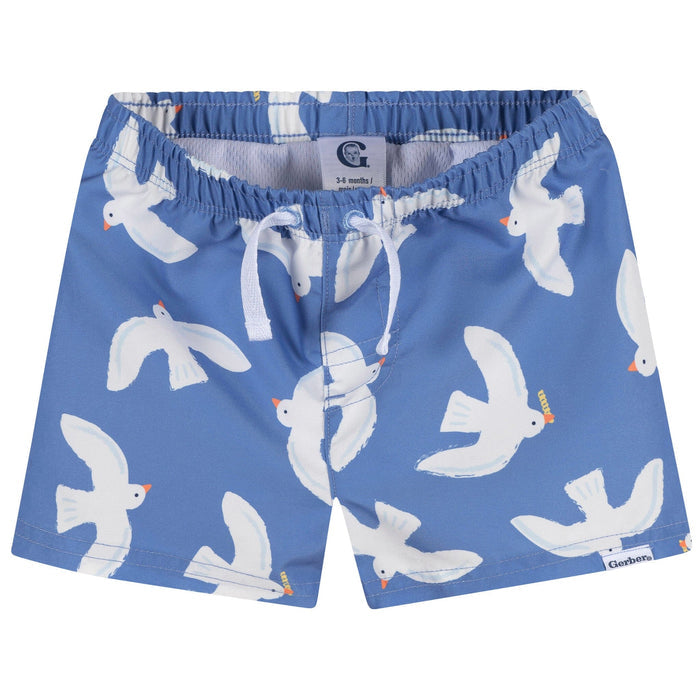2-Piece Baby & Toddler Boys Blue Birds Rashguard & Trunks Set Swimwear Gerber®