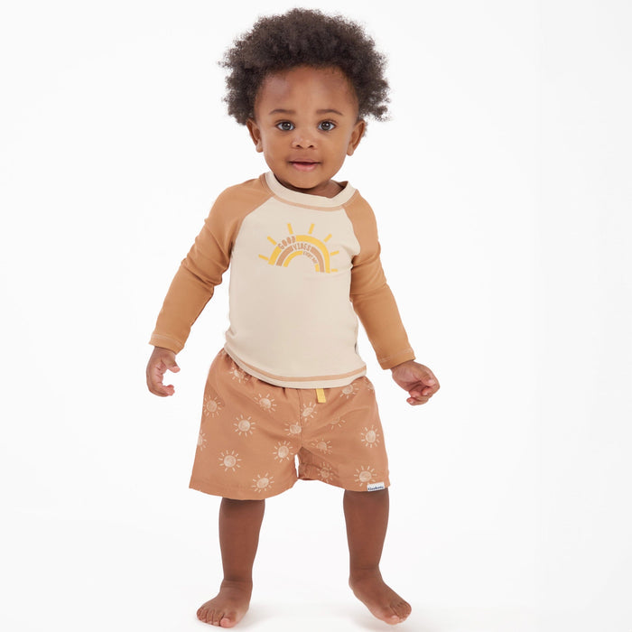2-Piece Baby & Toddler Boys Suns Rashguard Set