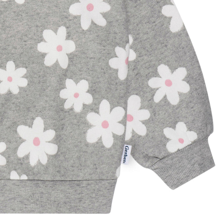 2-Piece Baby & Toddler Girls Big Daisies Fleece Outfit Set Outfits & Sets Gerber®