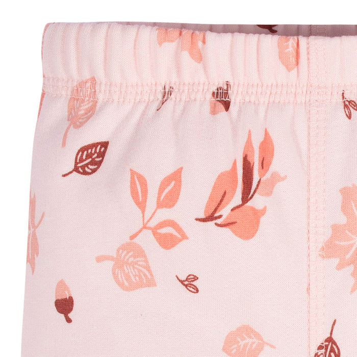 2-Piece Baby & Toddler Girls Orange Foliage Sweatshirt & Active Pant Set
