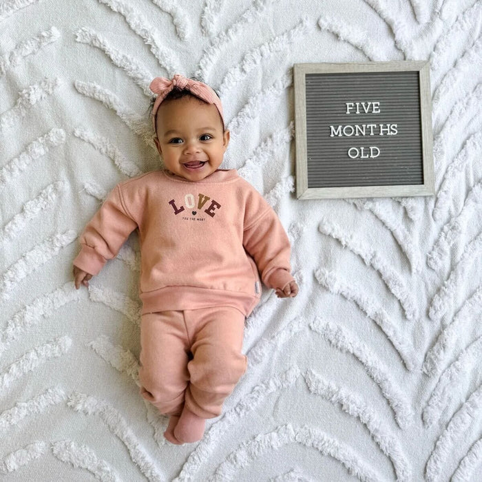 2-Piece Baby & Toddler Girls LOVE Sweatshirt & Pant Set outfits Gerber®
