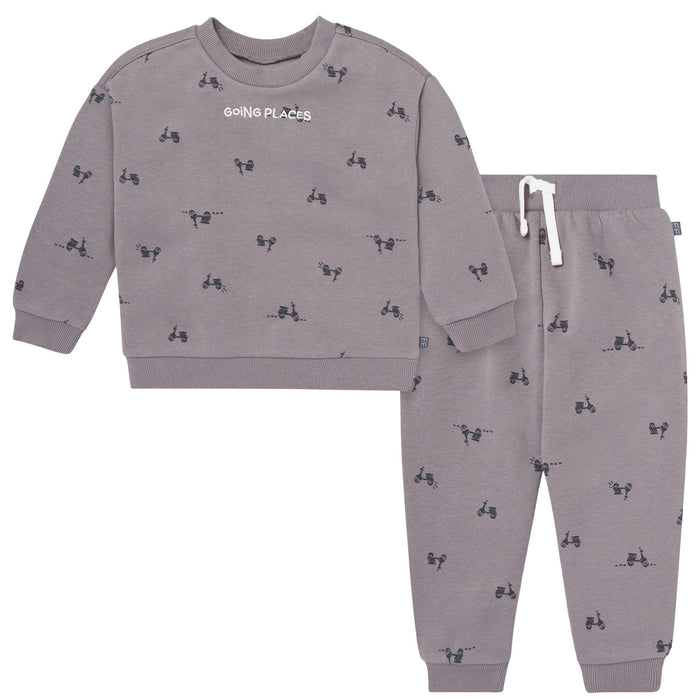 2-Piece Baby Boys Stormy Gray Sweatshirt and Jogger Set Outfits & Sets Gerber®