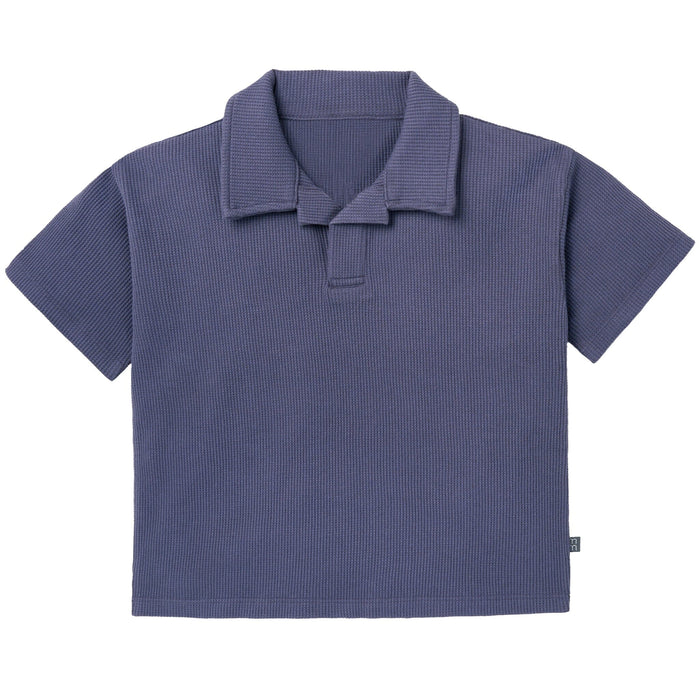 2-Piece Boys Odyssey Gray Johnny Collar Shirt and Shorts outfits Modern Moments™ by Gerber®