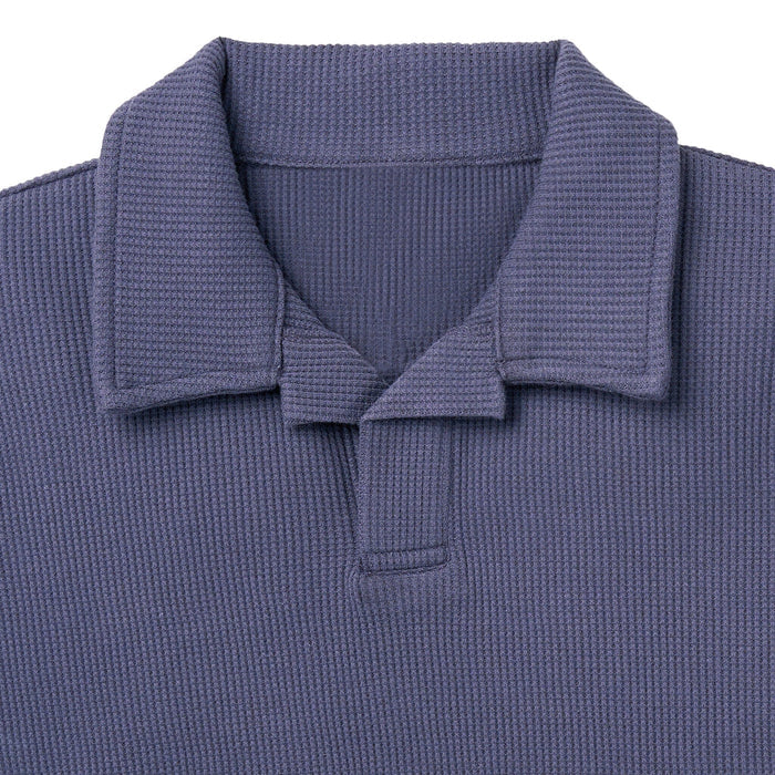 2-Piece Boys Odyssey Gray Johnny Collar Shirt and Shorts outfits Modern Moments™ by Gerber®